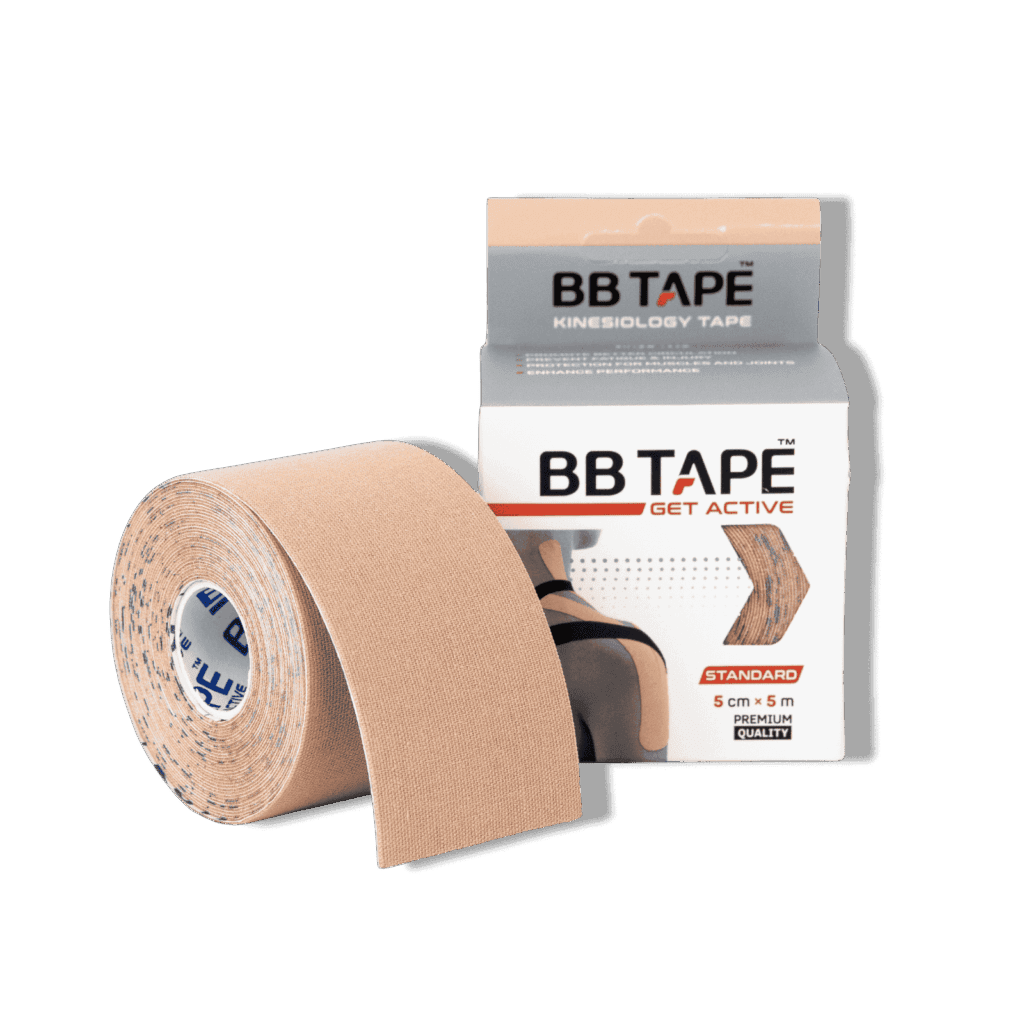 BB Tape Standard Body Beige - Kinesiologie Tape für Muskeln, Gelenke, Schmerzreduktion und sportliche Unterstützung