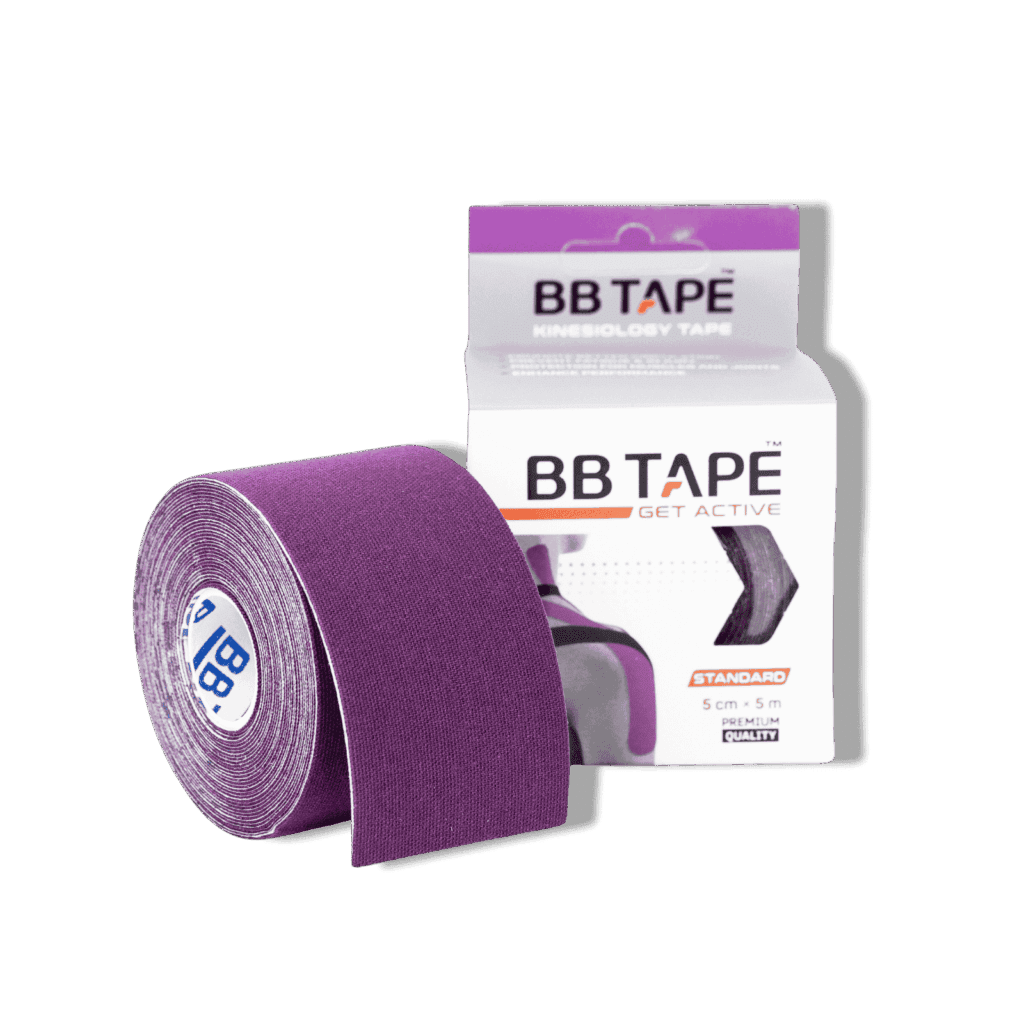BB Tape Standard Body Lila - Kinesiologie Tape für Muskeln, Gelenke, Schmerzreduktion und sportliche Unterstützung
